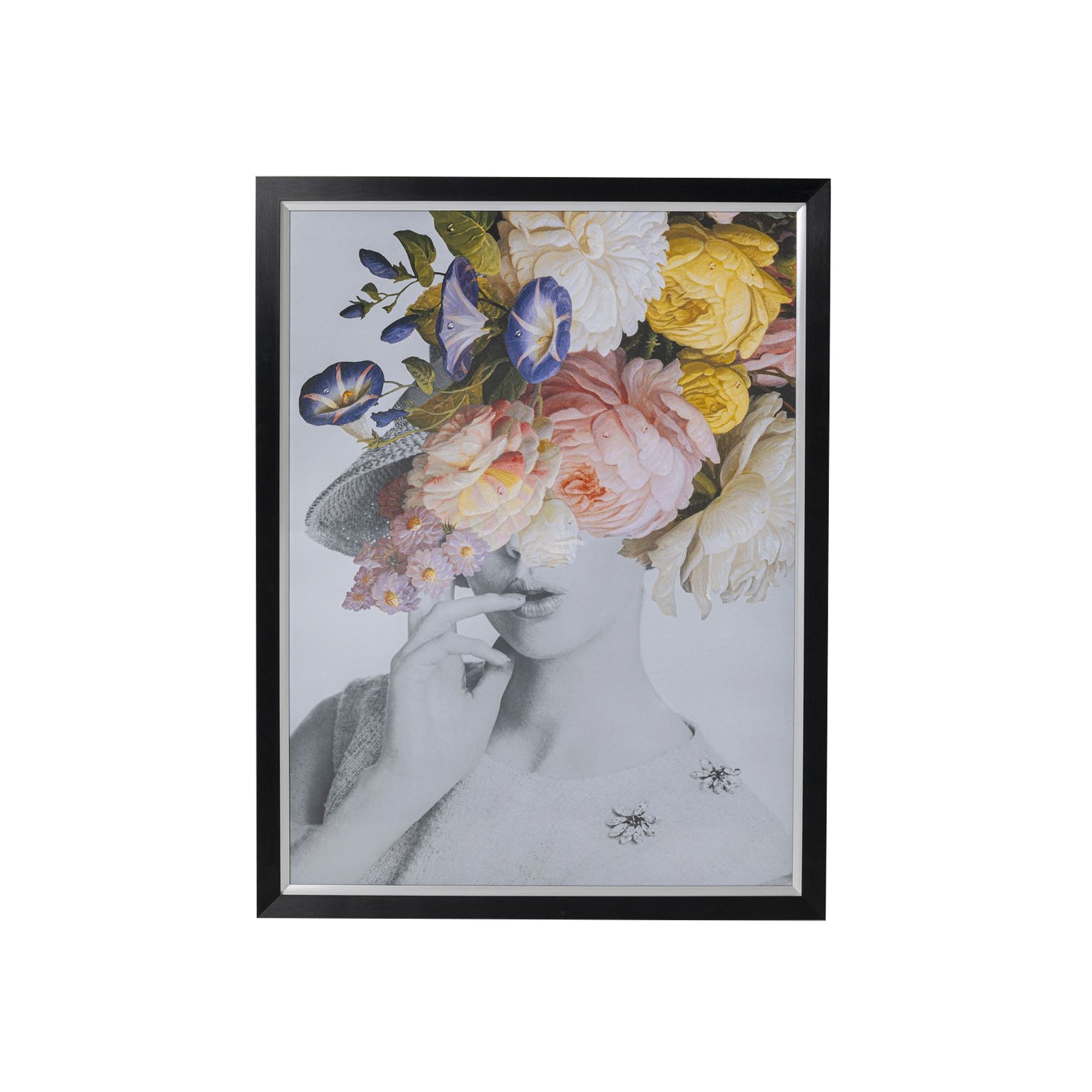 Tableau Frame Flower Lady Pastel 152x117cm