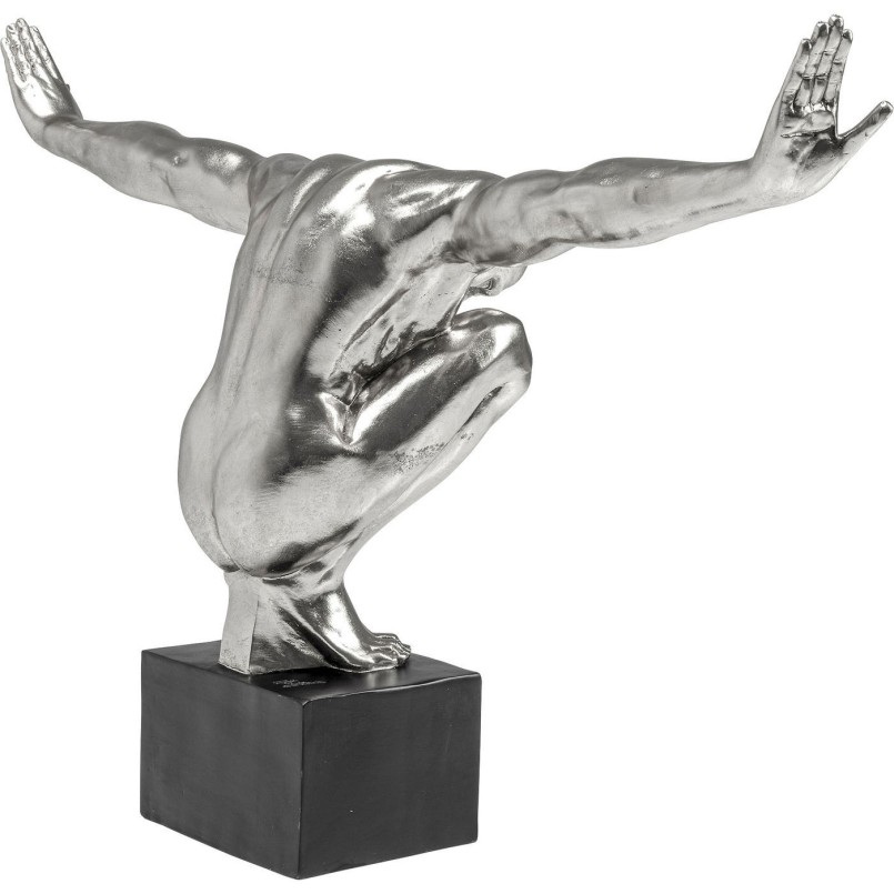 Déco Athlète argenté XL Kare Design
