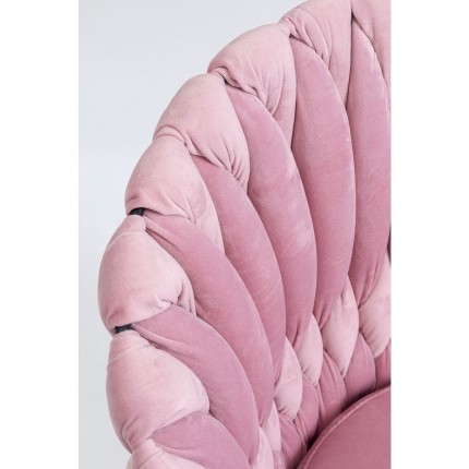 Stoel met armleuningen Knot roze Kare Design