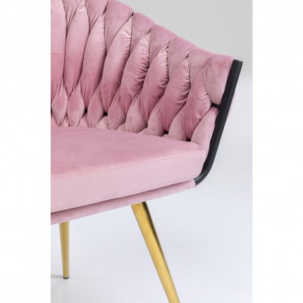 Chair with armrests Pink Kare Design