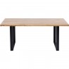 Table Jackie 160x80cm chêne noire Kare Design