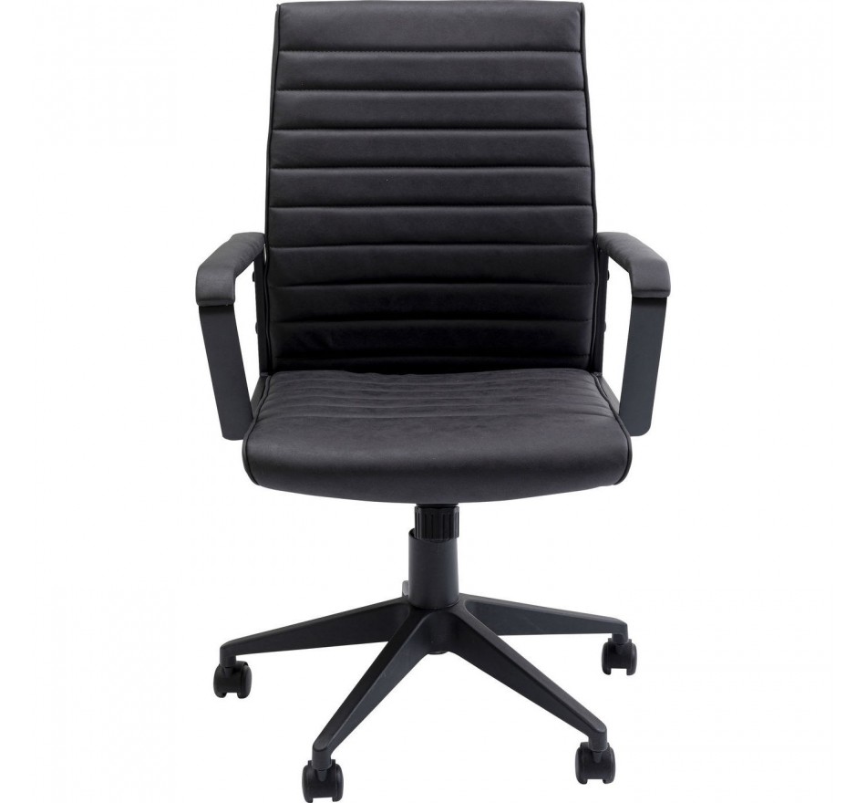 Chaise de bureau pivotante Labora noire Kare Design