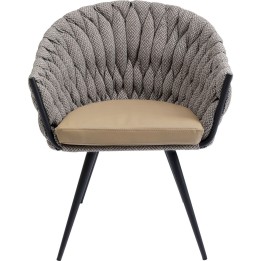 Chaise à./acc.  Knot Tweed