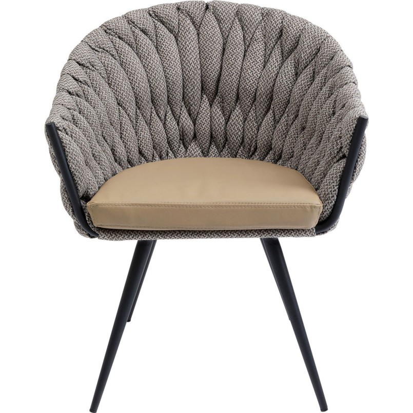 Chaise à./acc.  Knot Tweed