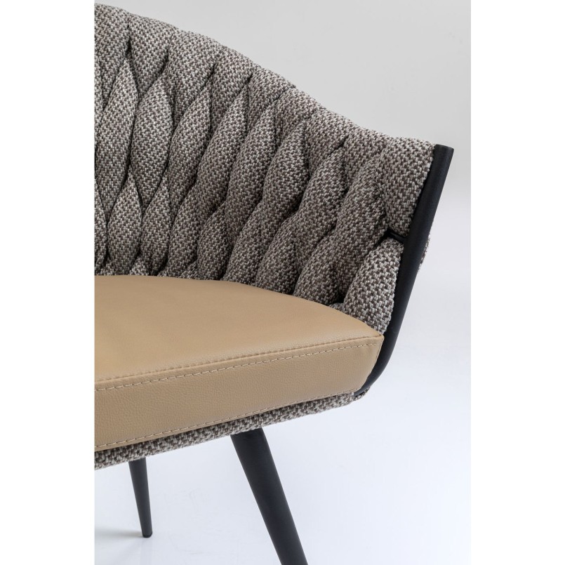 Chaise à./acc.  Knot Tweed