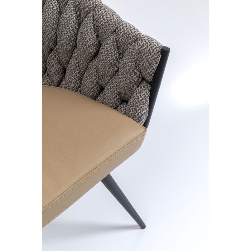 Chaise à./acc.  Knot Tweed