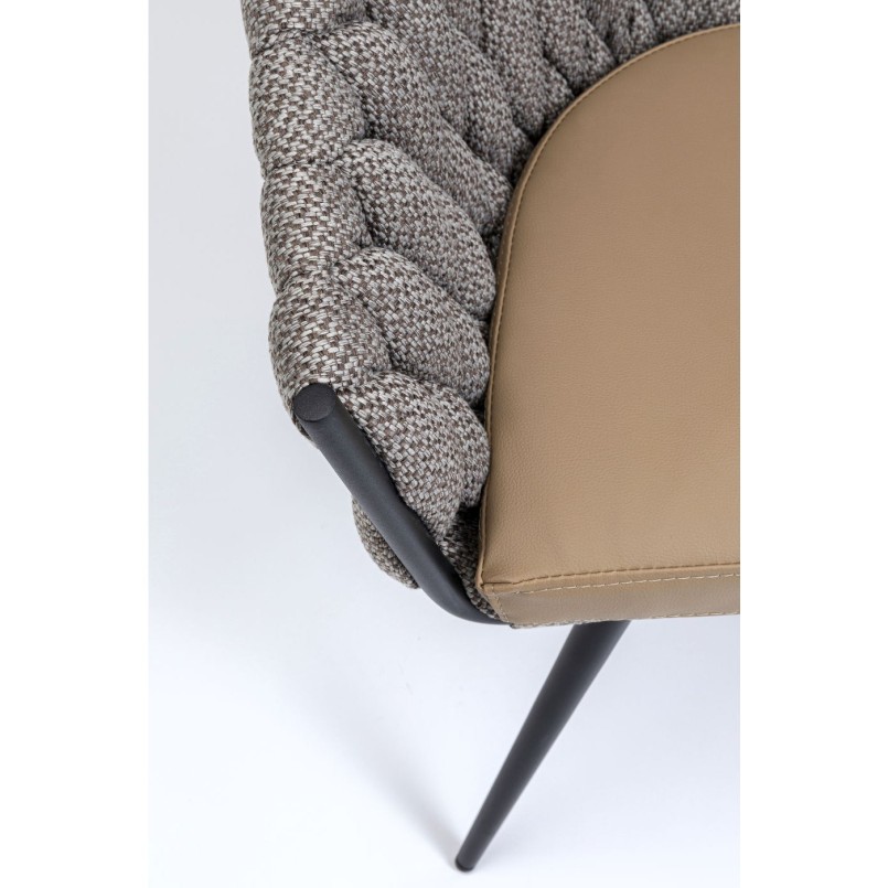 Chaise à./acc.  Knot Tweed
