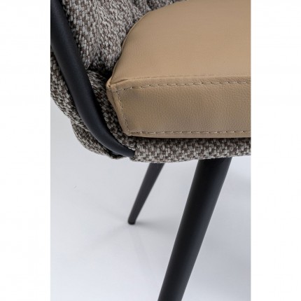 Chair with armrests Knot Tweed Kare Design