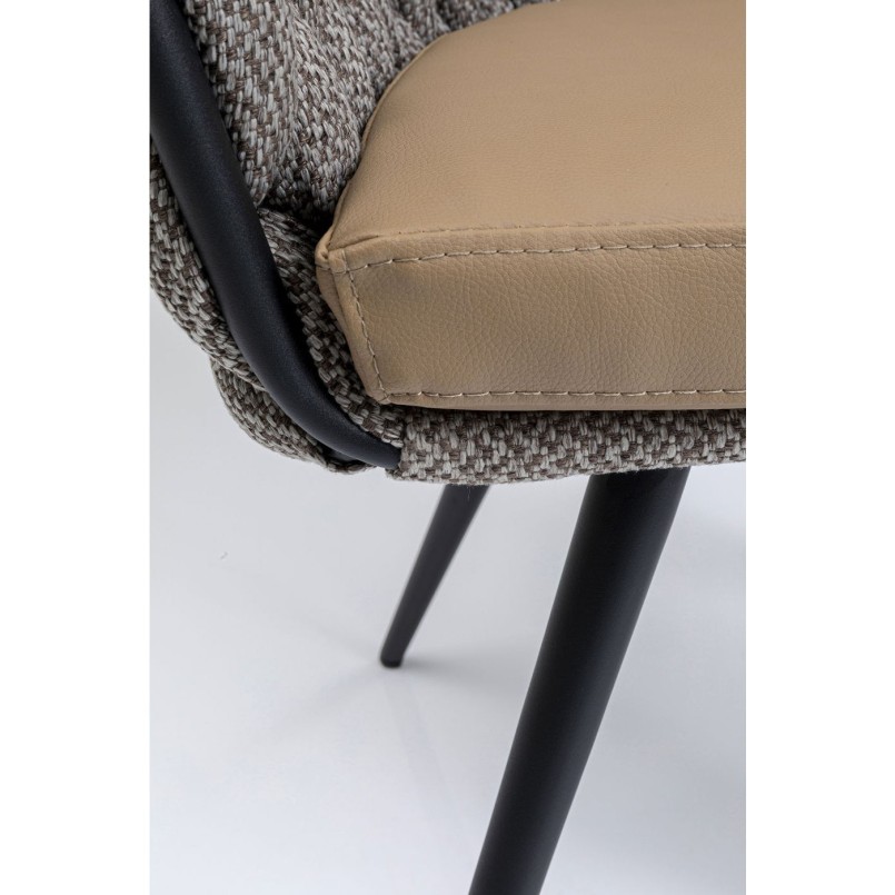 Chaise à./acc.  Knot Tweed
