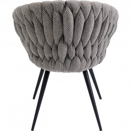 Chair with armrests Knot Tweed Kare Design