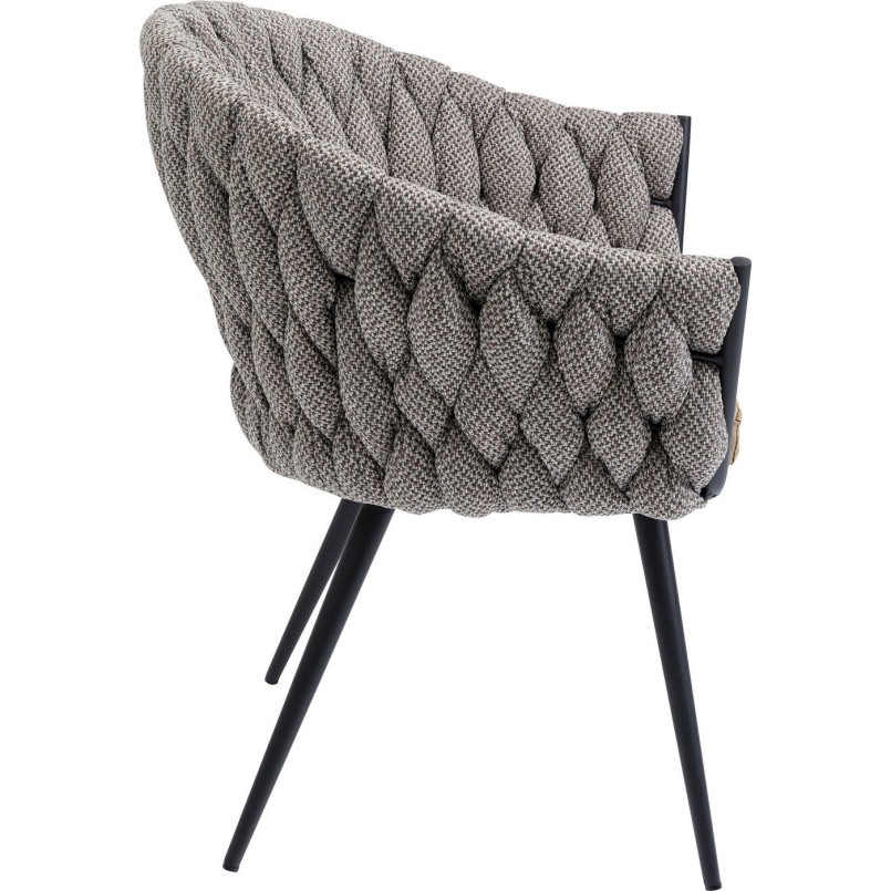 Chaise à./acc.  Knot Tweed