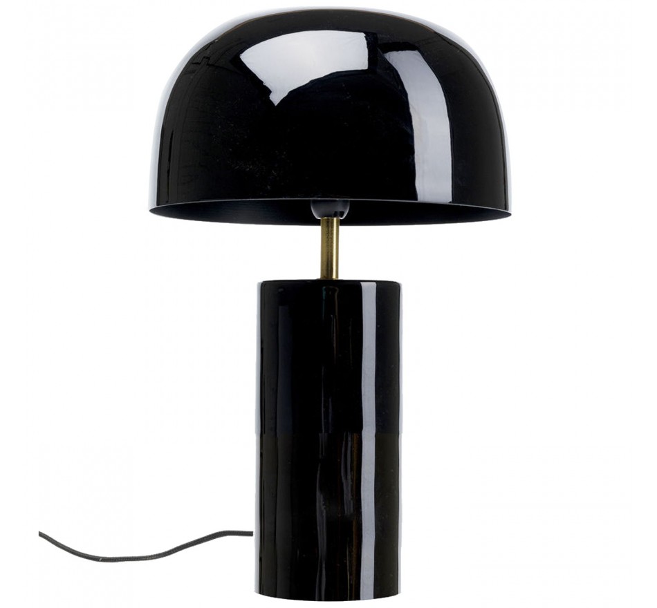 Retro black table lamp - Loungy - Kare Design