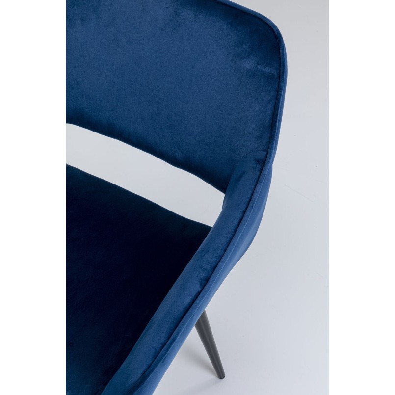 Chaise à./acc.  San Francisco bleu