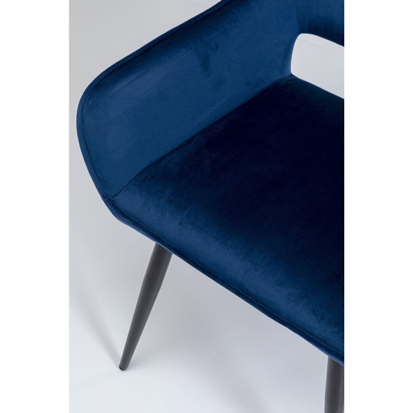 Chaise à./acc.  San Francisco bleu