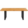 Table Symphony chêne noire 200x100cm Kare Design