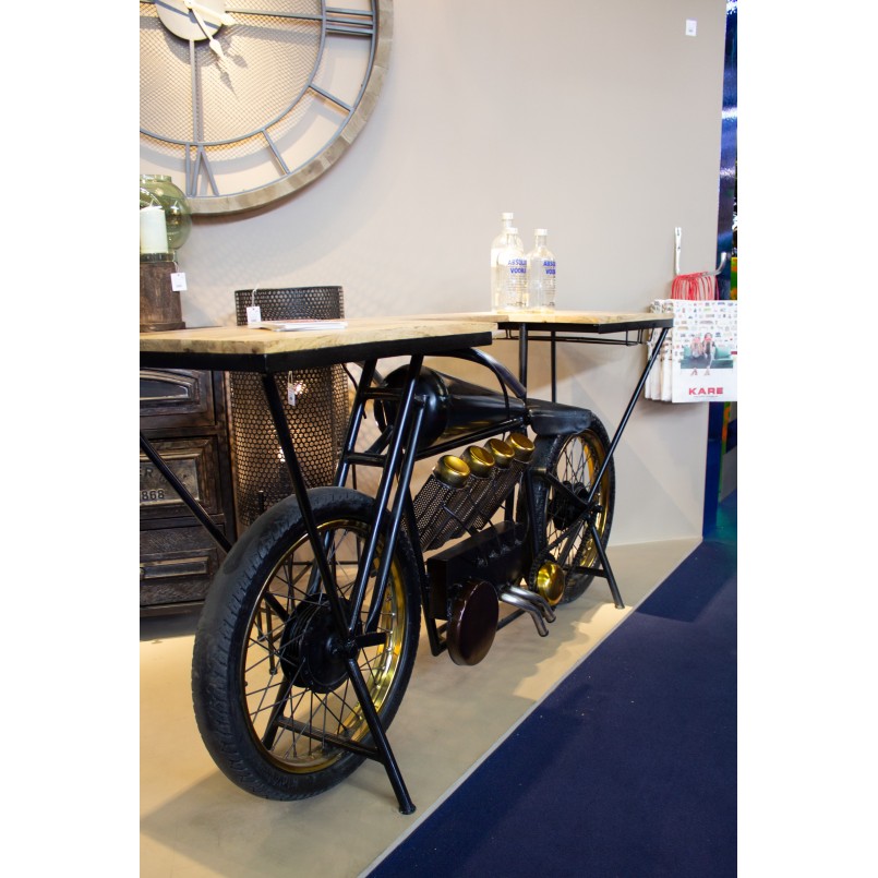 Table de bar Moto noire Kare Design