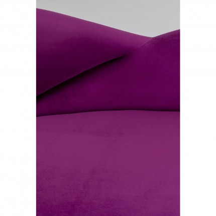 Sofa Night Fever paars fluweel 3-Zits Kare Design