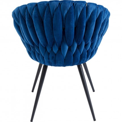 Chair with armrests Knot Blue Kare Design