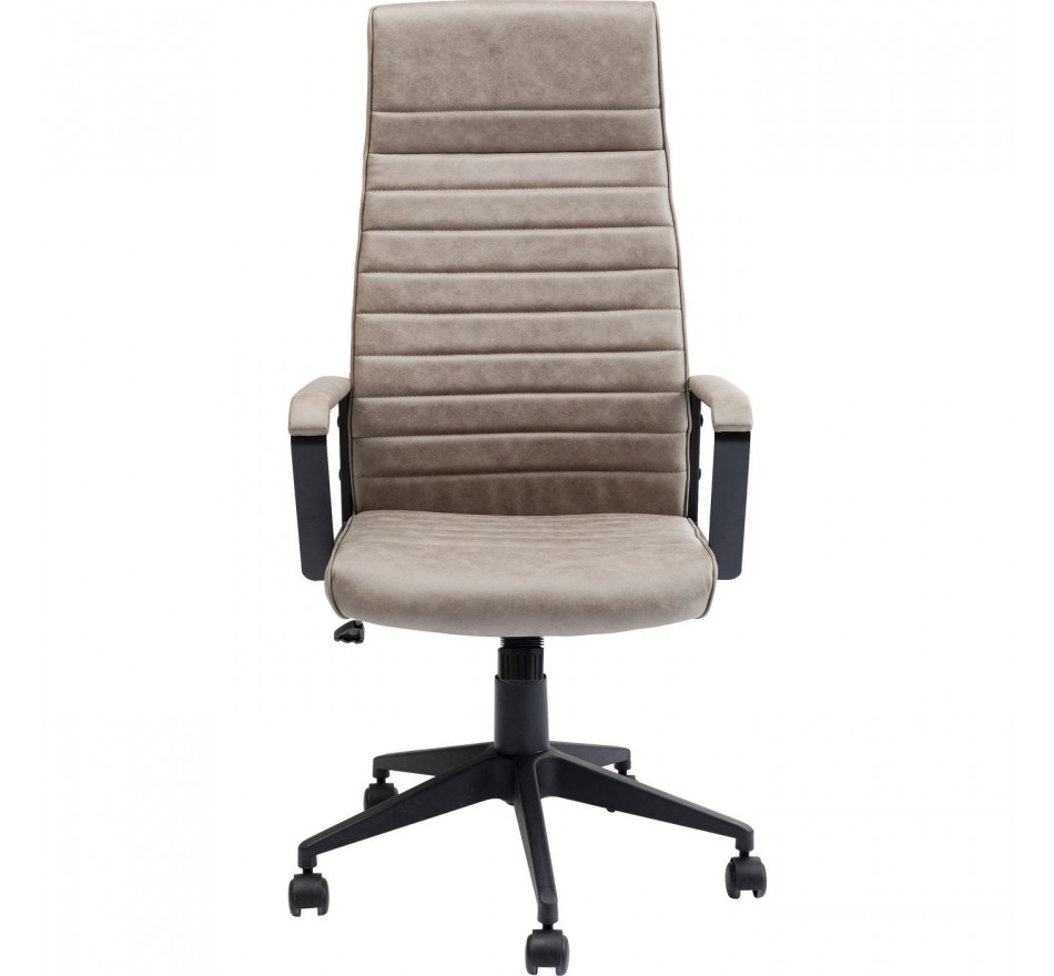 Draaibare Bureaustoel Labora hoog taupe Kare Design