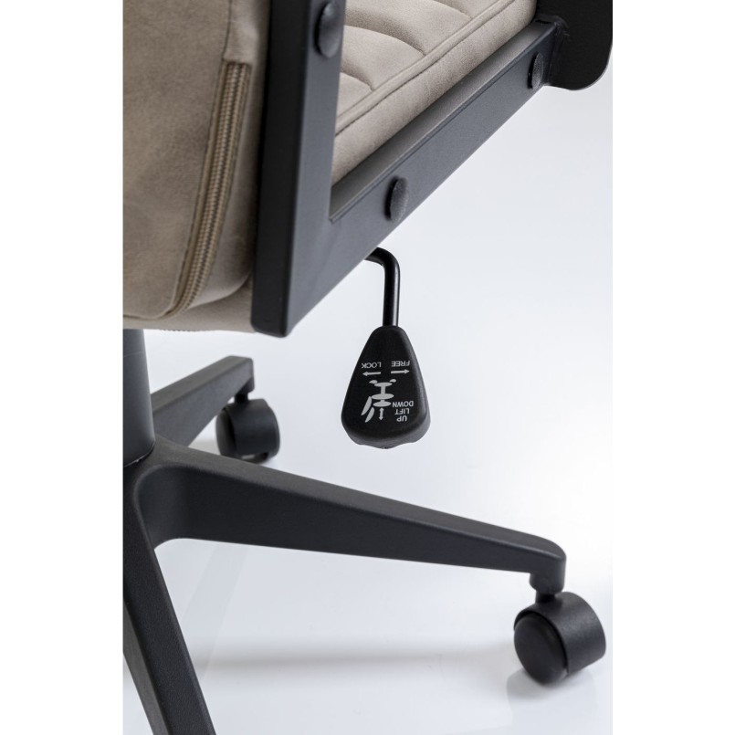Chaise de bureau Labora pebble haut dossier