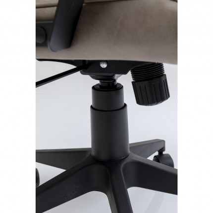 Draaibare Bureaustoel Labora hoog taupe Kare Design