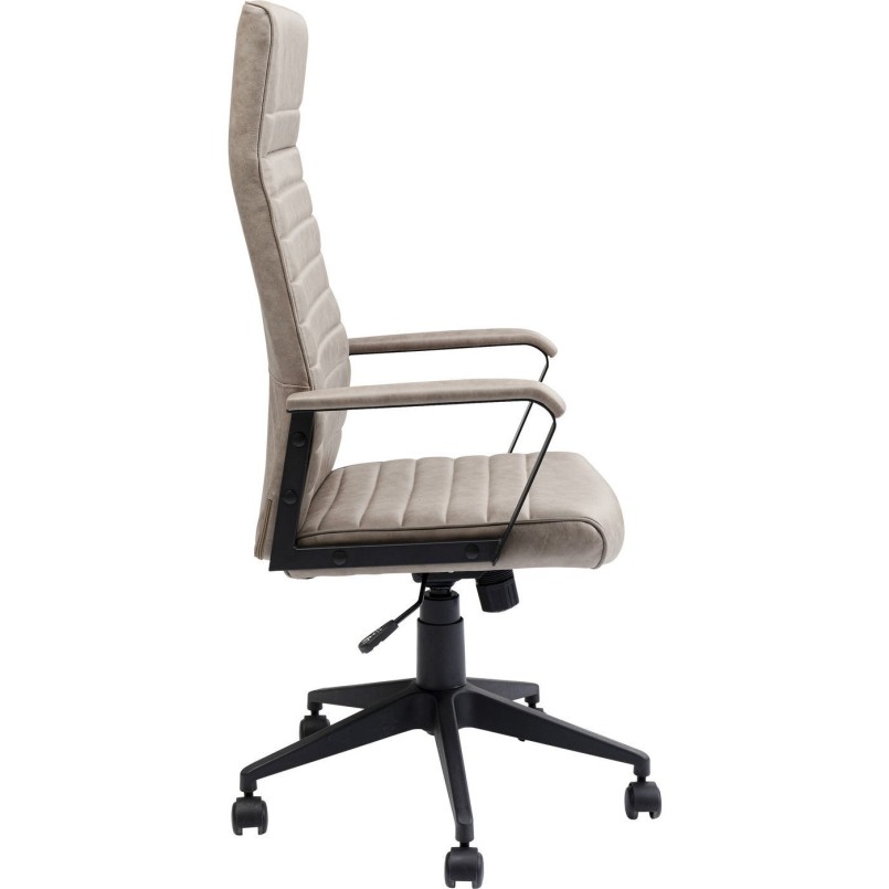Chaise de bureau Labora pebble haut dossier