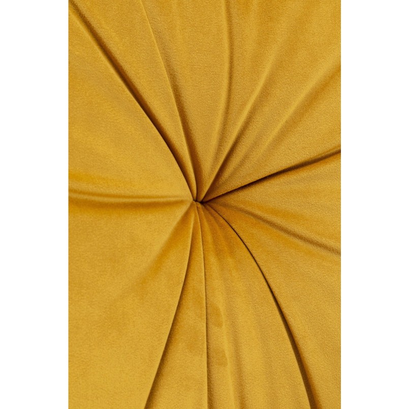 Chaise avec accoudoirs Mila velours jaune Kare Design