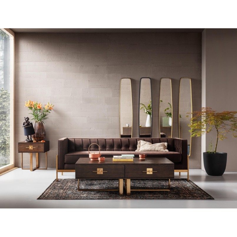 Miroir Clip Brass 177x32cm Kare Design