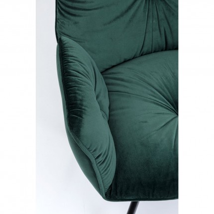 Swivel Chair with armrests Mila Green Kare Design