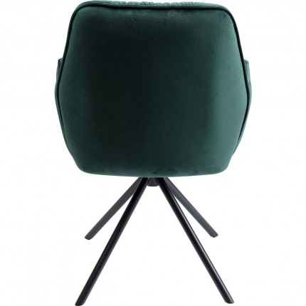 Chair with armrests Mila Green Kare Design
