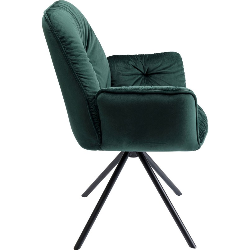 Chaise à./acc. Mila vert