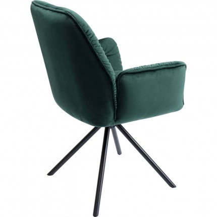 Chair with armrests Mila Green Kare Design