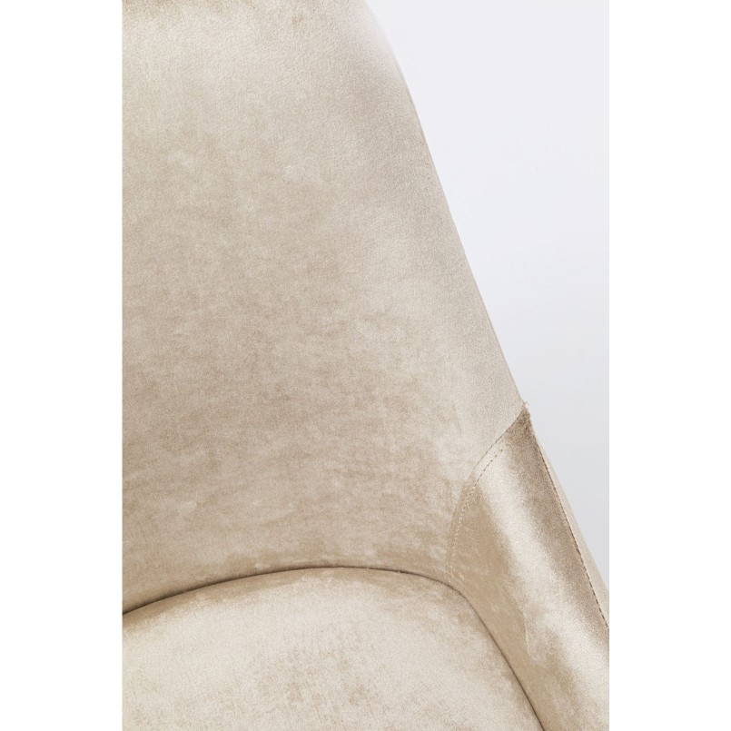 Chaise East Side velours beige XL Kare Design