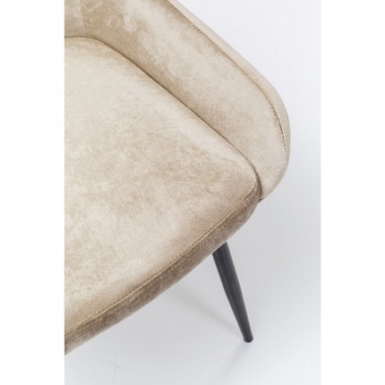 Chair East Side Velvet Champagne 52cm Kare Design
