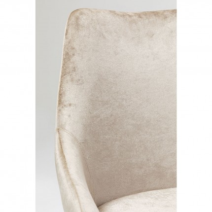 Chair East Side Velvet Champagne 52cm Kare Design