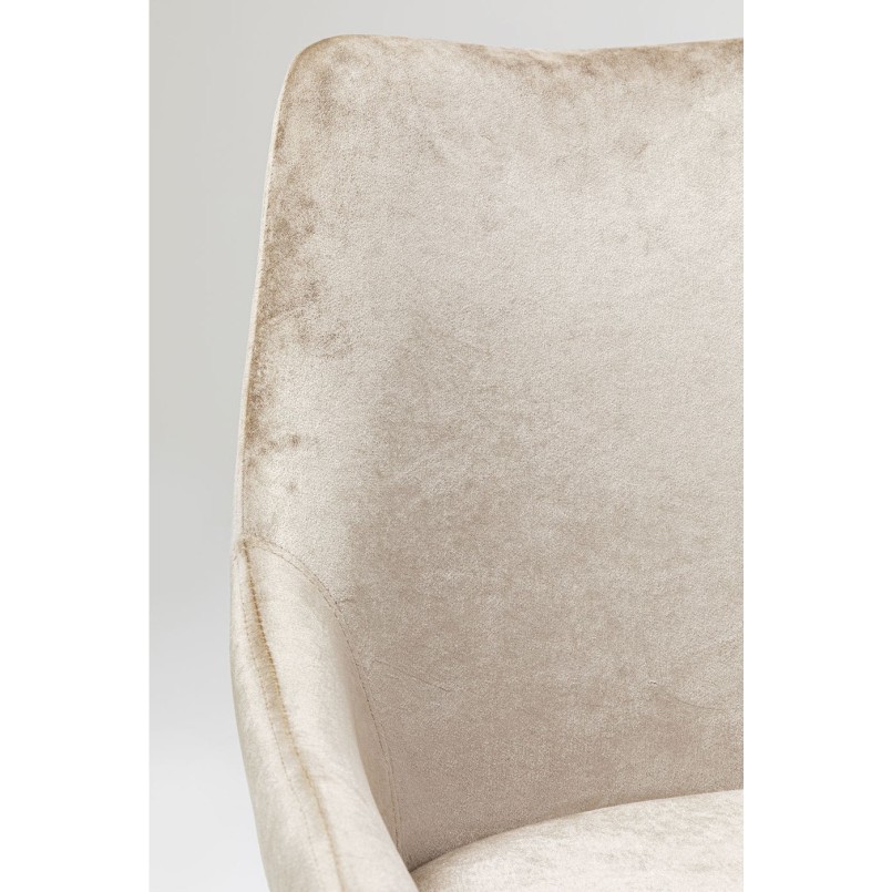 Chaise East Side velours beige XL Kare Design