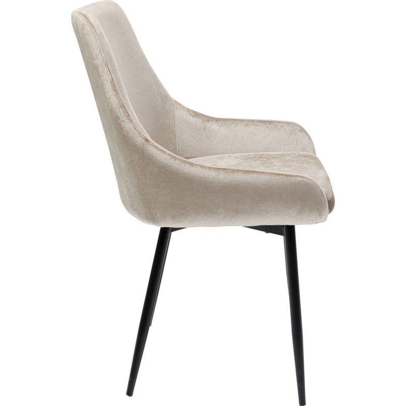 Chaise East Side velours beige XL Kare Design