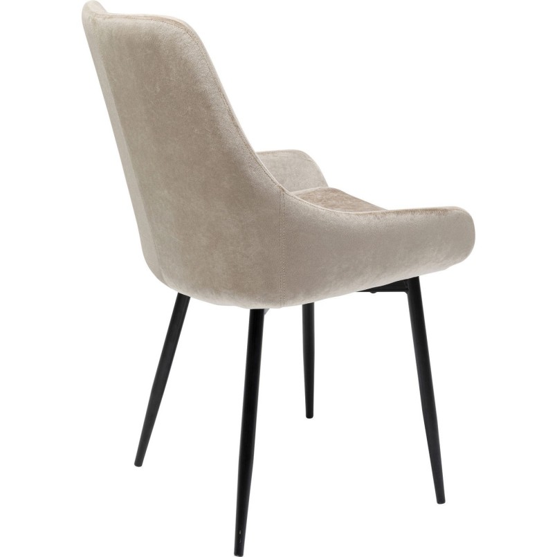 Chaise East Side velours beige XL Kare Design