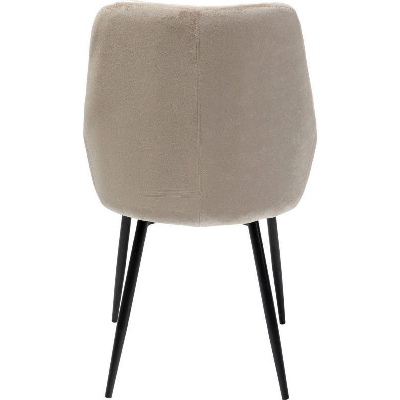 Chaise East Side velours beige XL Kare Design