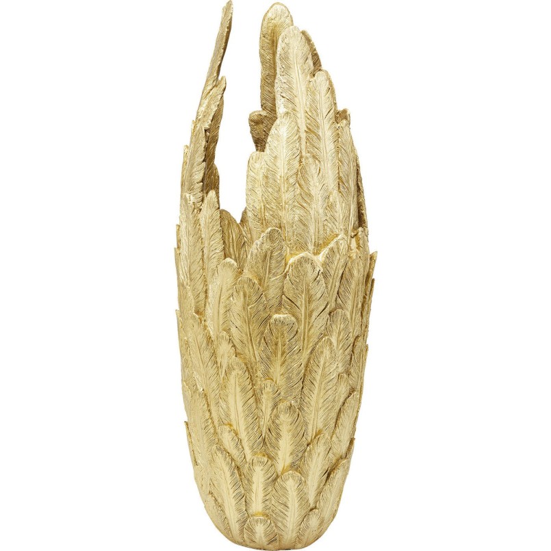 Vase Feathers doré 91cm