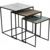 Tables d'appoint Ray carrées set de 3 Kare Design