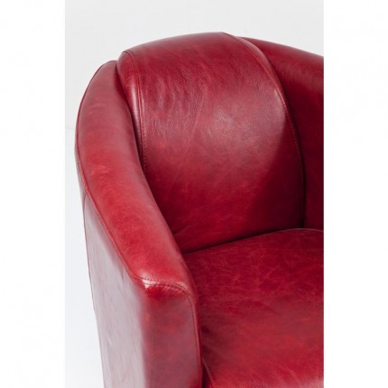 Fauteuil Cigar Lounge rouge Kare Design