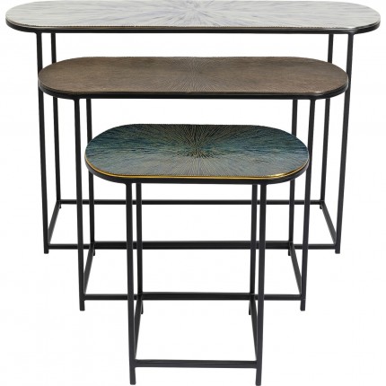 Side Table Ray Oval (3/Set) Kare Design