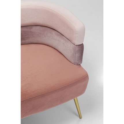Sofa Sandwich 2 Seater Velvet Pink Kare Design