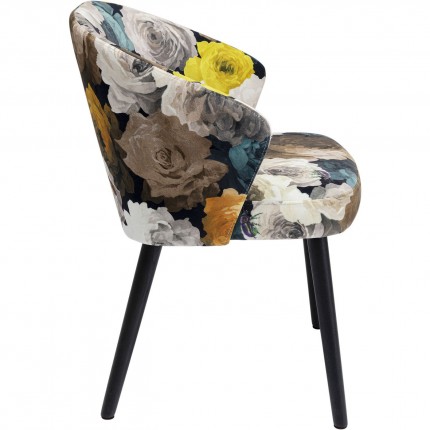 Chair with armrests Peony Yellow Kare Design