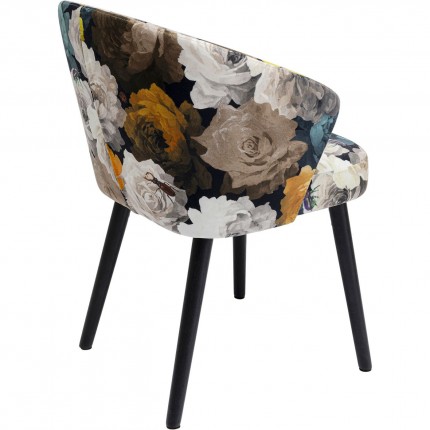 Chair with armrests Peony Yellow Kare Design