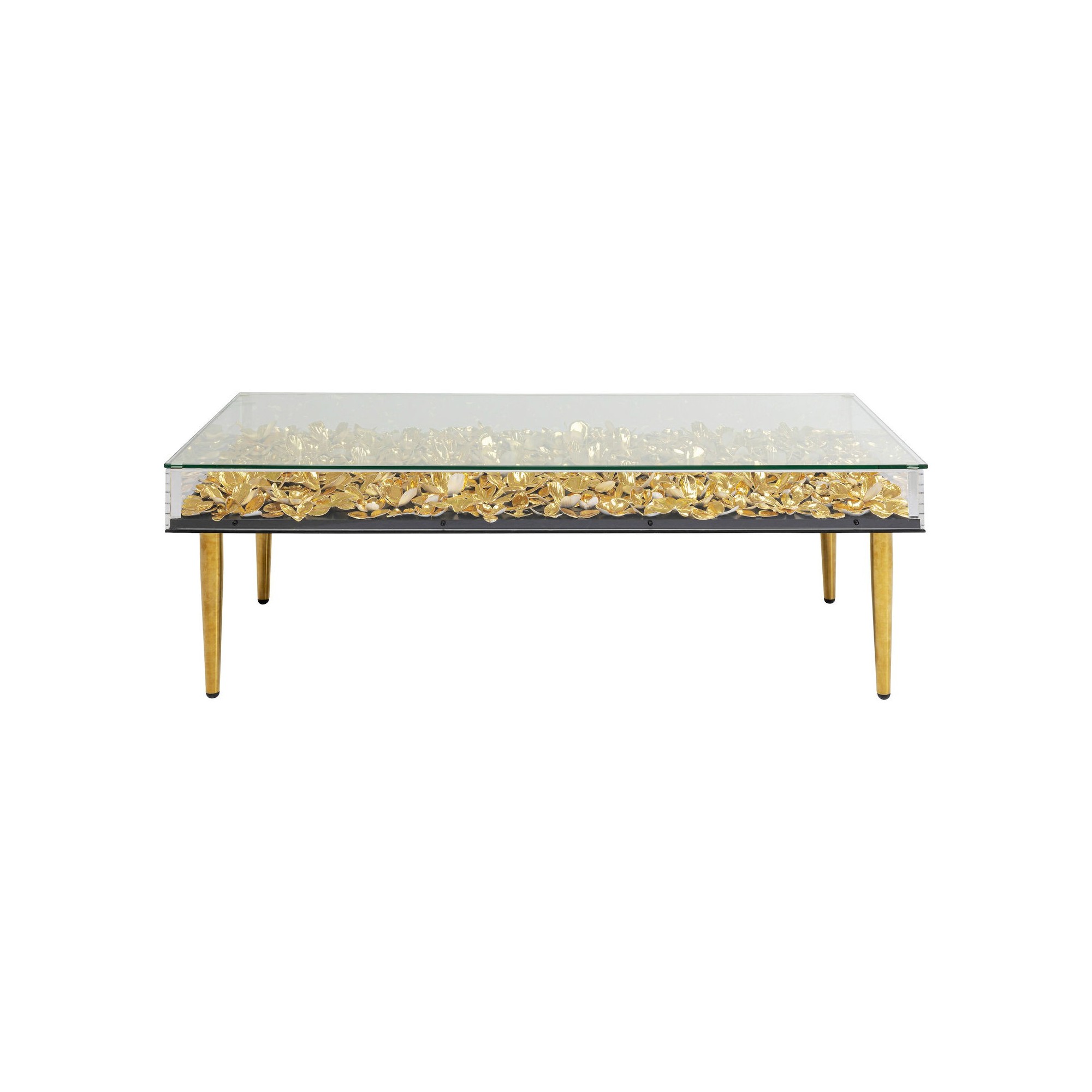 Table basse Gold Flowers 120x60cm