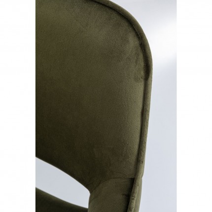 Chair with armrests San Francisco Dark Green Kare Design