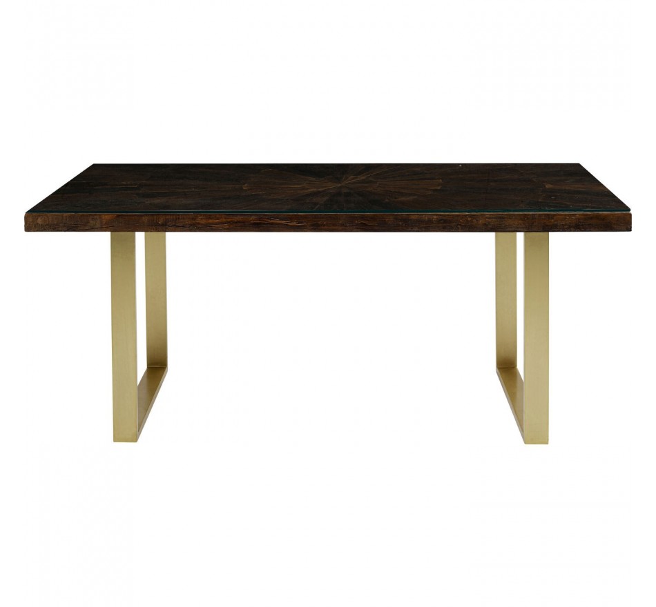 Eettafel Conley 180x90cm goud Kare Design