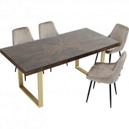Table Conley Brass 180x90cm Kare Design